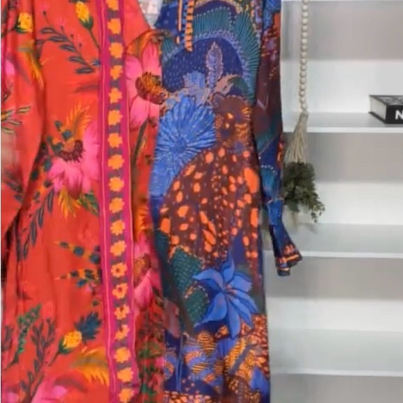FARM Rio Vibrant Maxi Dress - Red, Blue, Orange - Picture 4 of 7